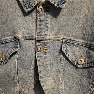 Cropped Jean Jacket -plus size 2